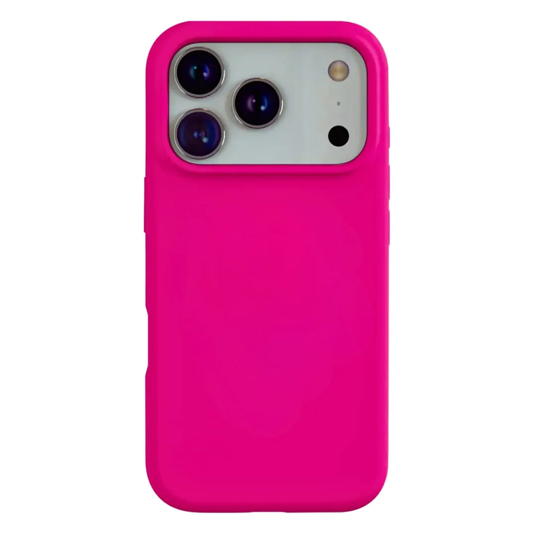 iPhone 17 Pro Max Soft Touch Case Hot Pink